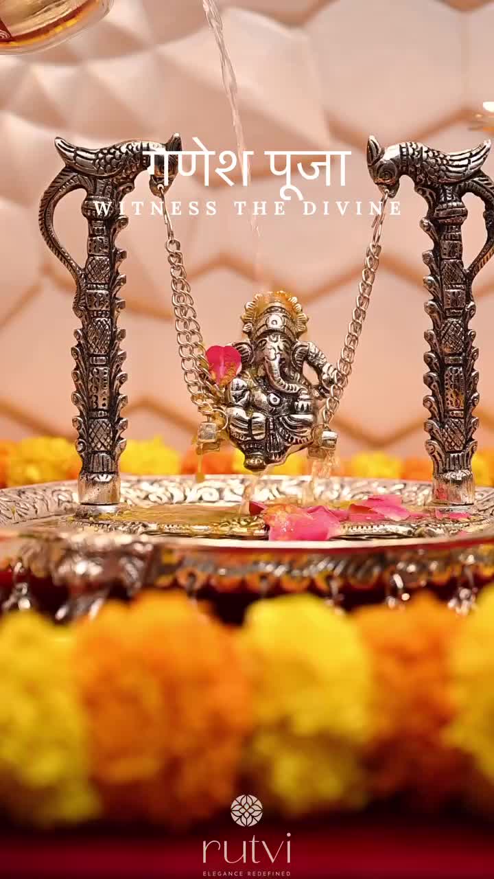 Elegant German Silver Ganesh with Cradle – A Divine Symbol of Blessings & Prosperity