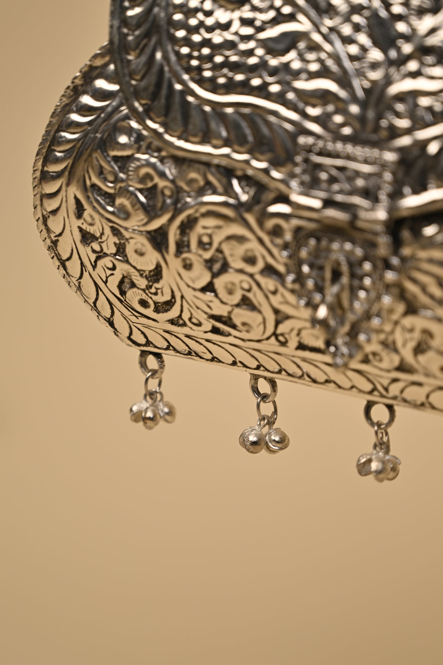 German Silver Women’s Purse – Handcrafted Designer Clutch for Festive & Traditional Occasions