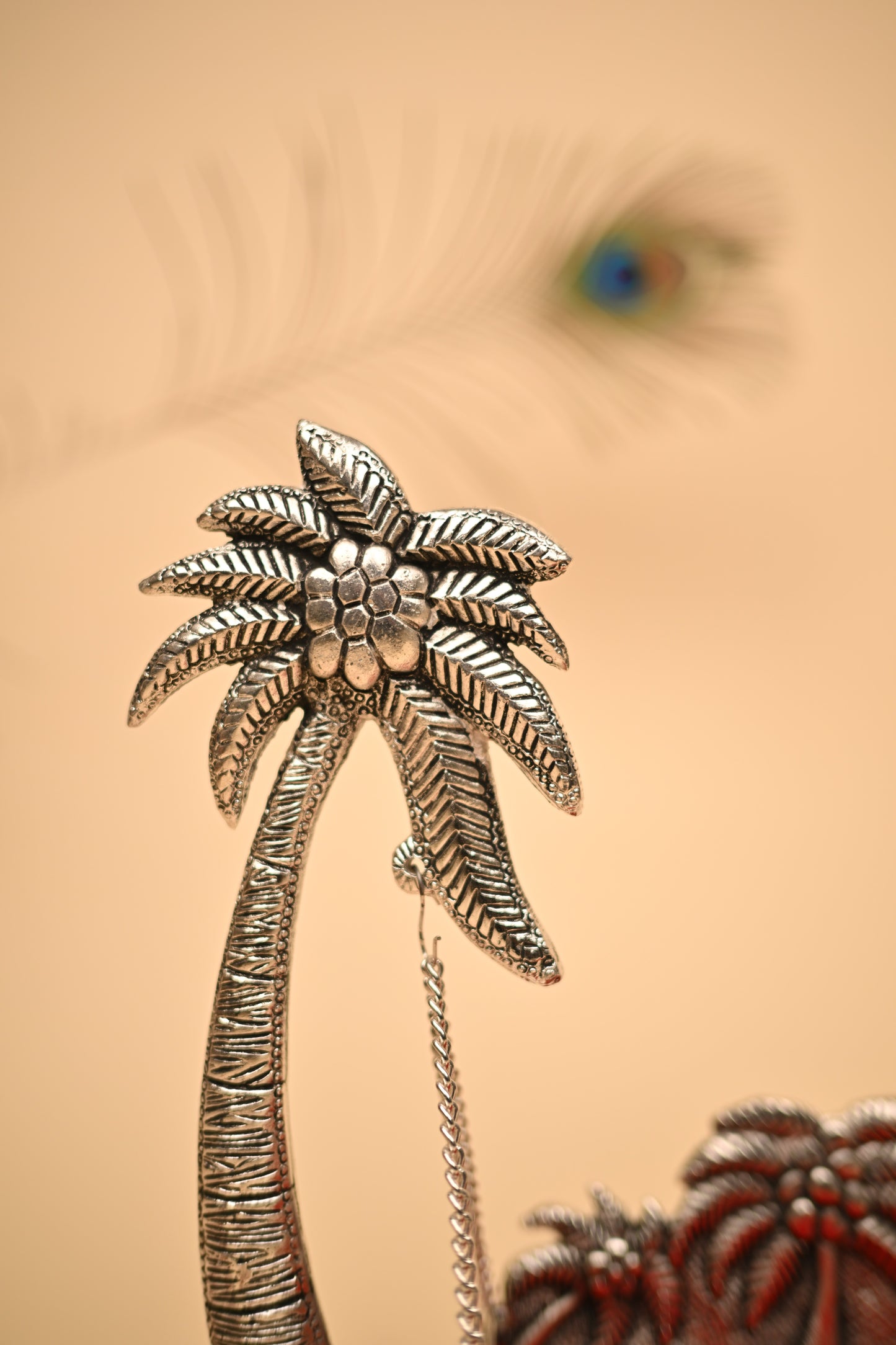 German Silver Coconut Jula – Handcrafted Traditional Swing Showpiece