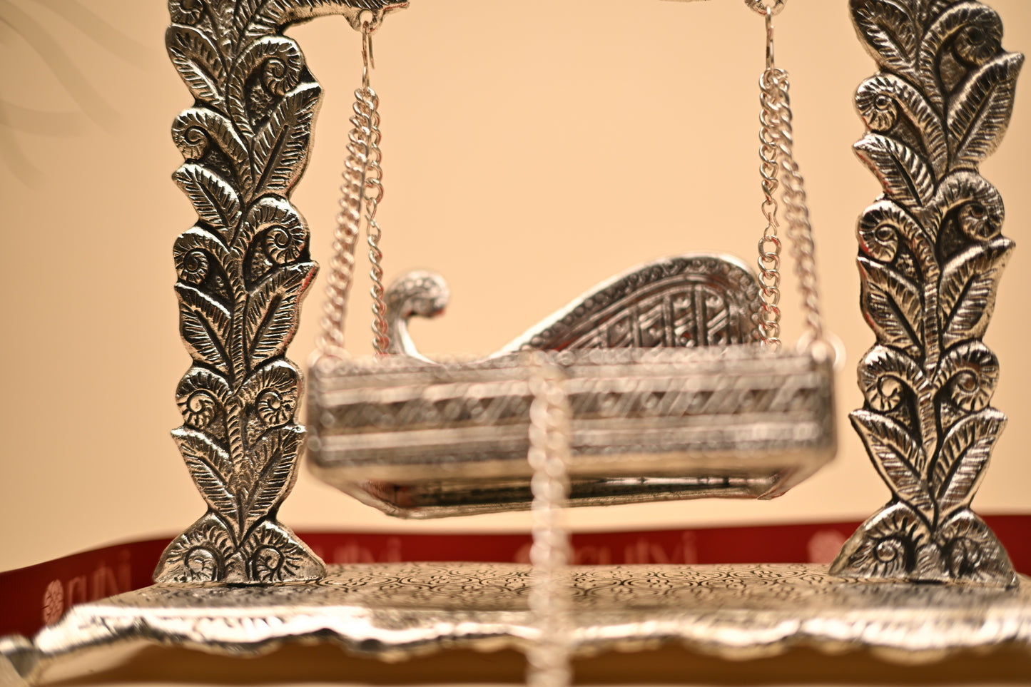 German Silver Peacock Jula – Traditional Handcrafted Swing Showpiece