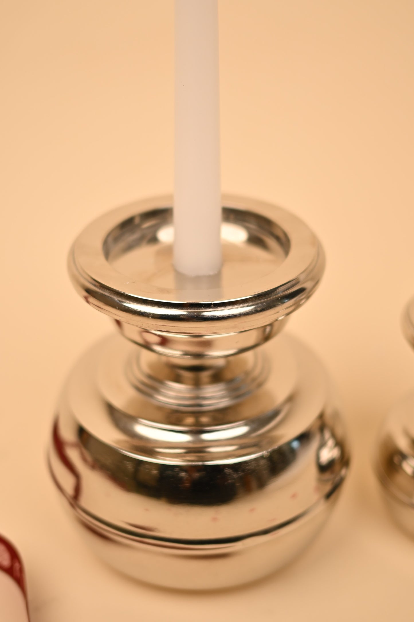 German Silver Flower Vase Candle Stand Set – Handcrafted Decorative Candle Holders (Big & Small)
