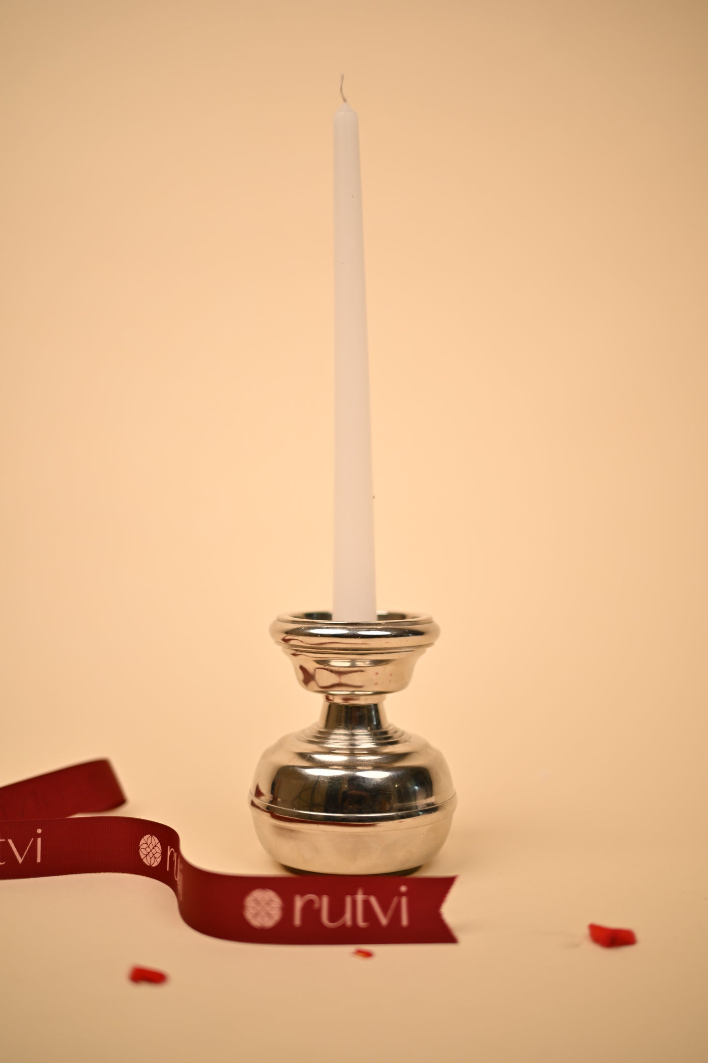 German Silver Flower Vase Candle Stand Set – Handcrafted Decorative Candle Holders (Big & Small)