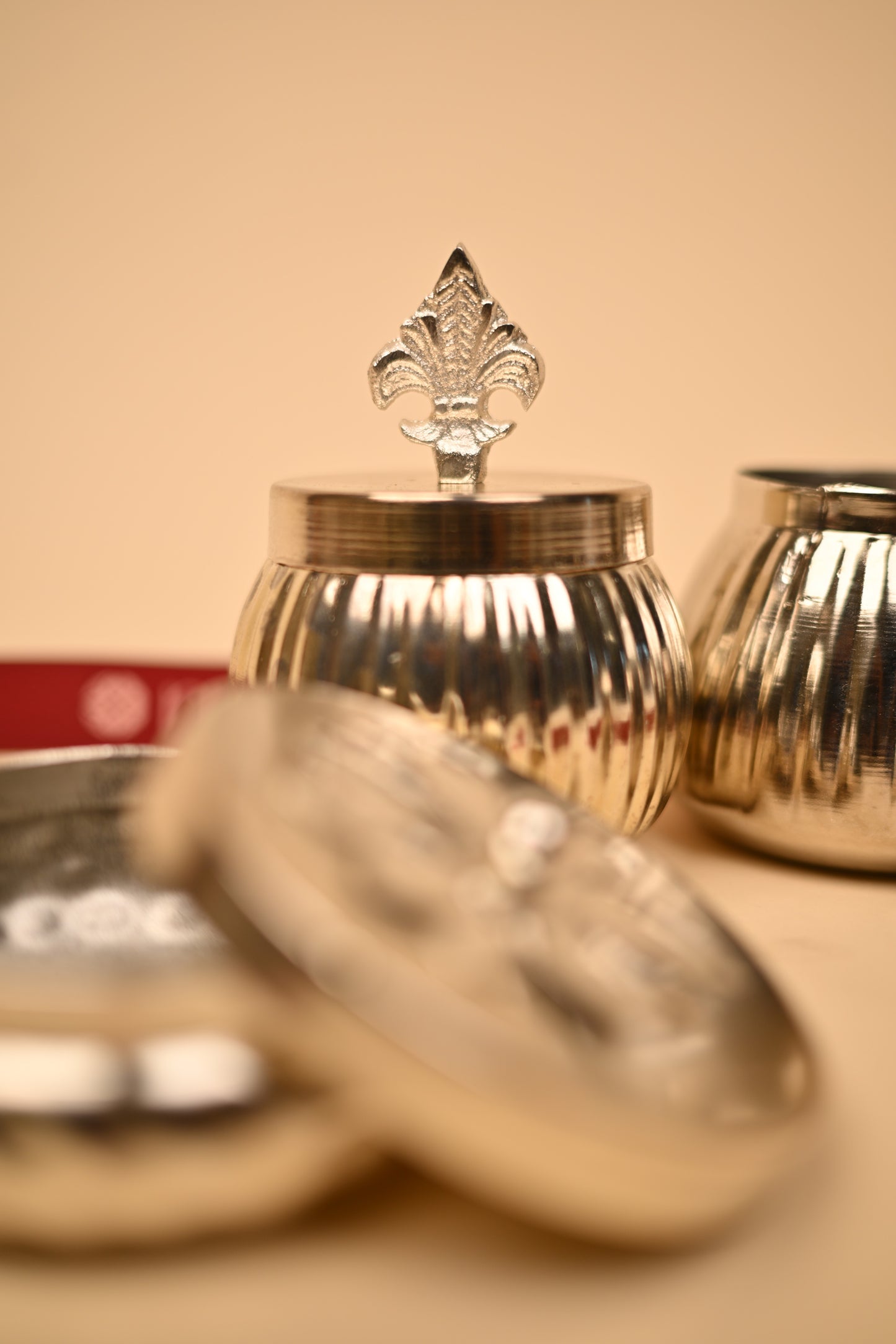 German Silver Storage Containers Set – Handcrafted Decorative & Functional Storage