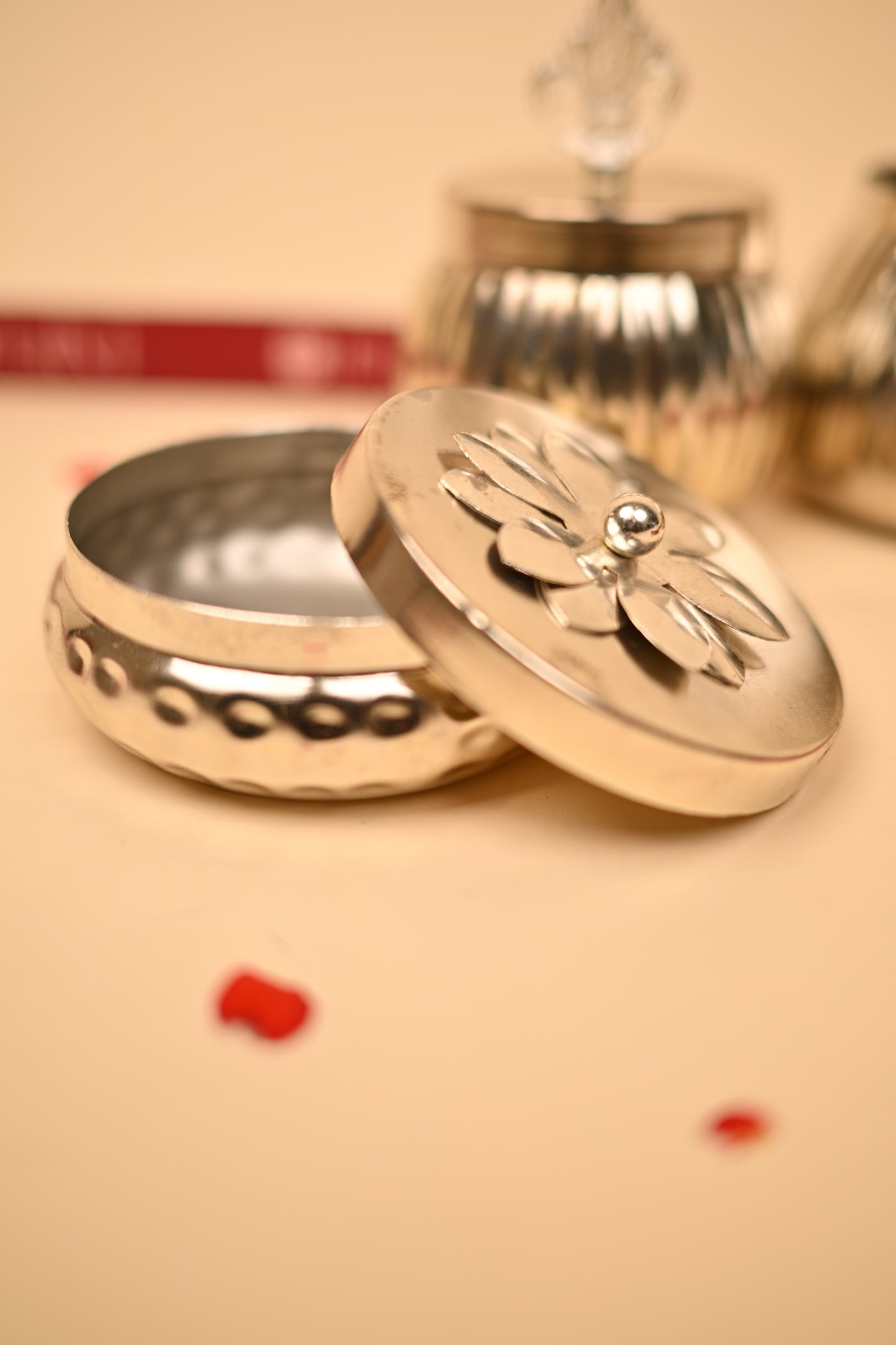 German Silver Storage Containers Set – Handcrafted Decorative & Functional Storage
