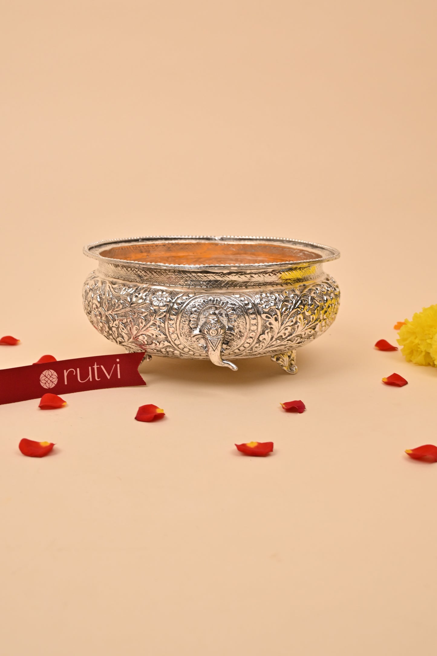 German Silver Ganesh Urli Bowl – Auspicious Festive & Home Décor
