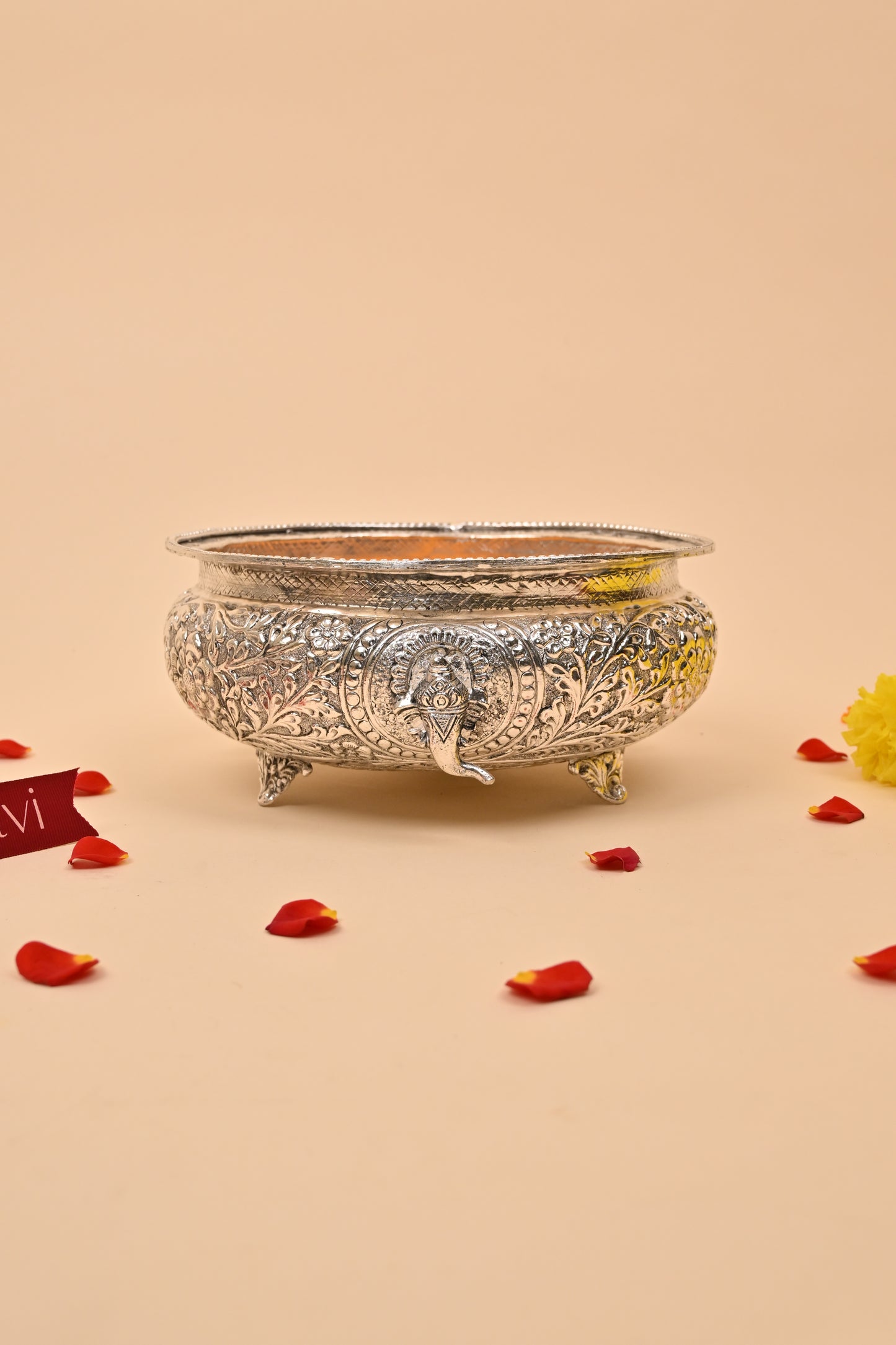 German Silver Ganesh Urli Bowl – Auspicious Festive & Home Décor