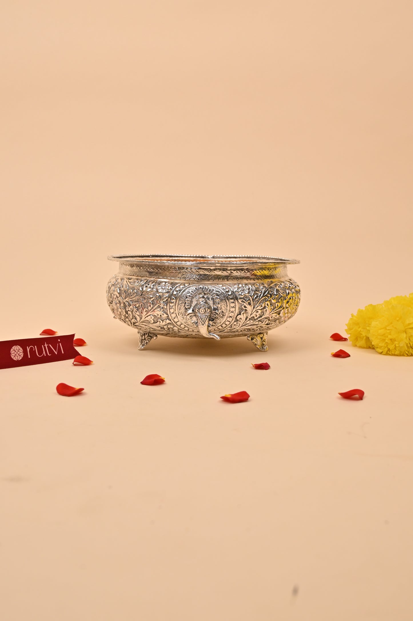 German Silver Ganesh Urli Bowl – Auspicious Festive & Home Décor