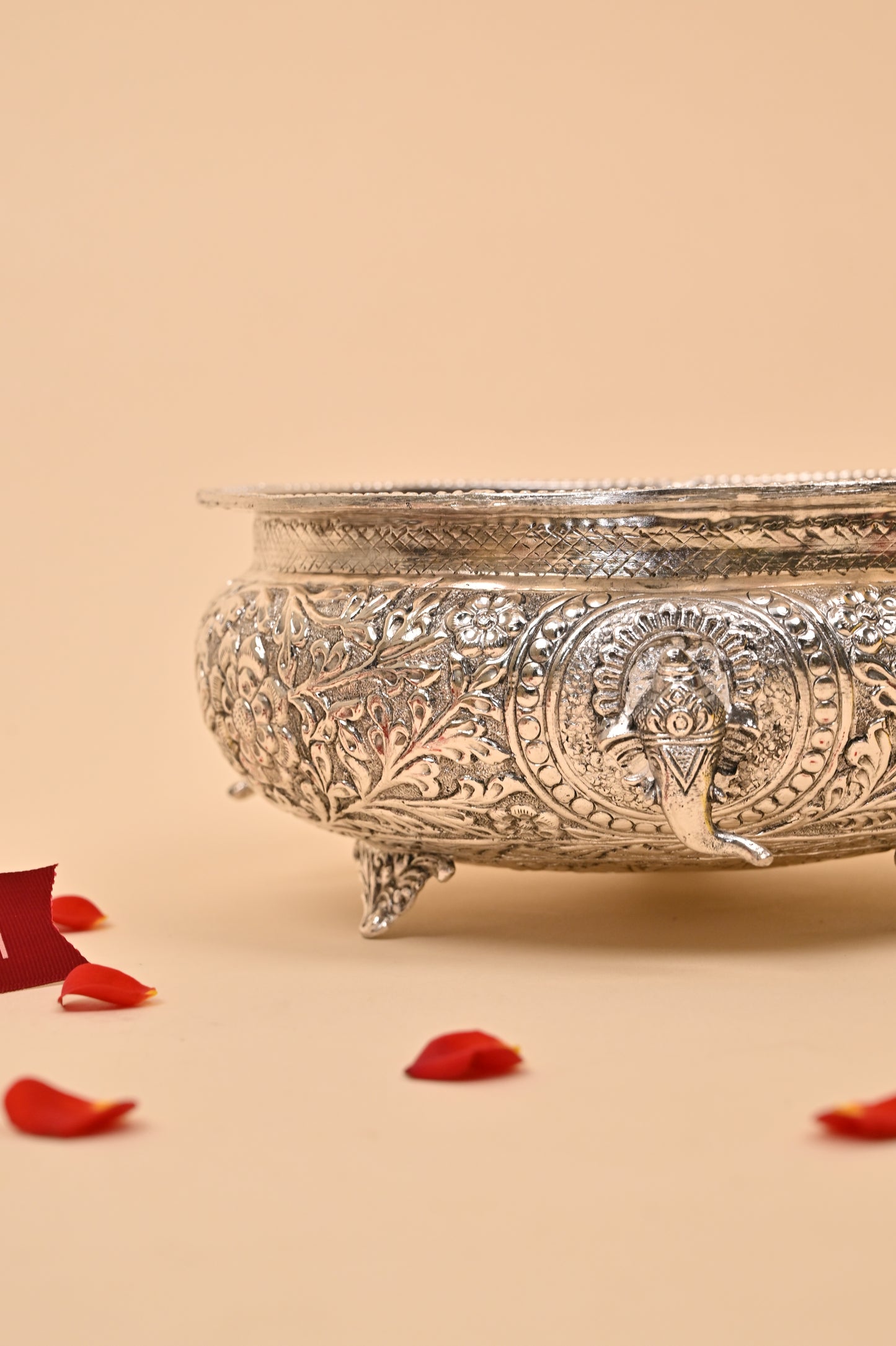 German Silver Ganesh Urli Bowl – Auspicious Festive & Home Décor