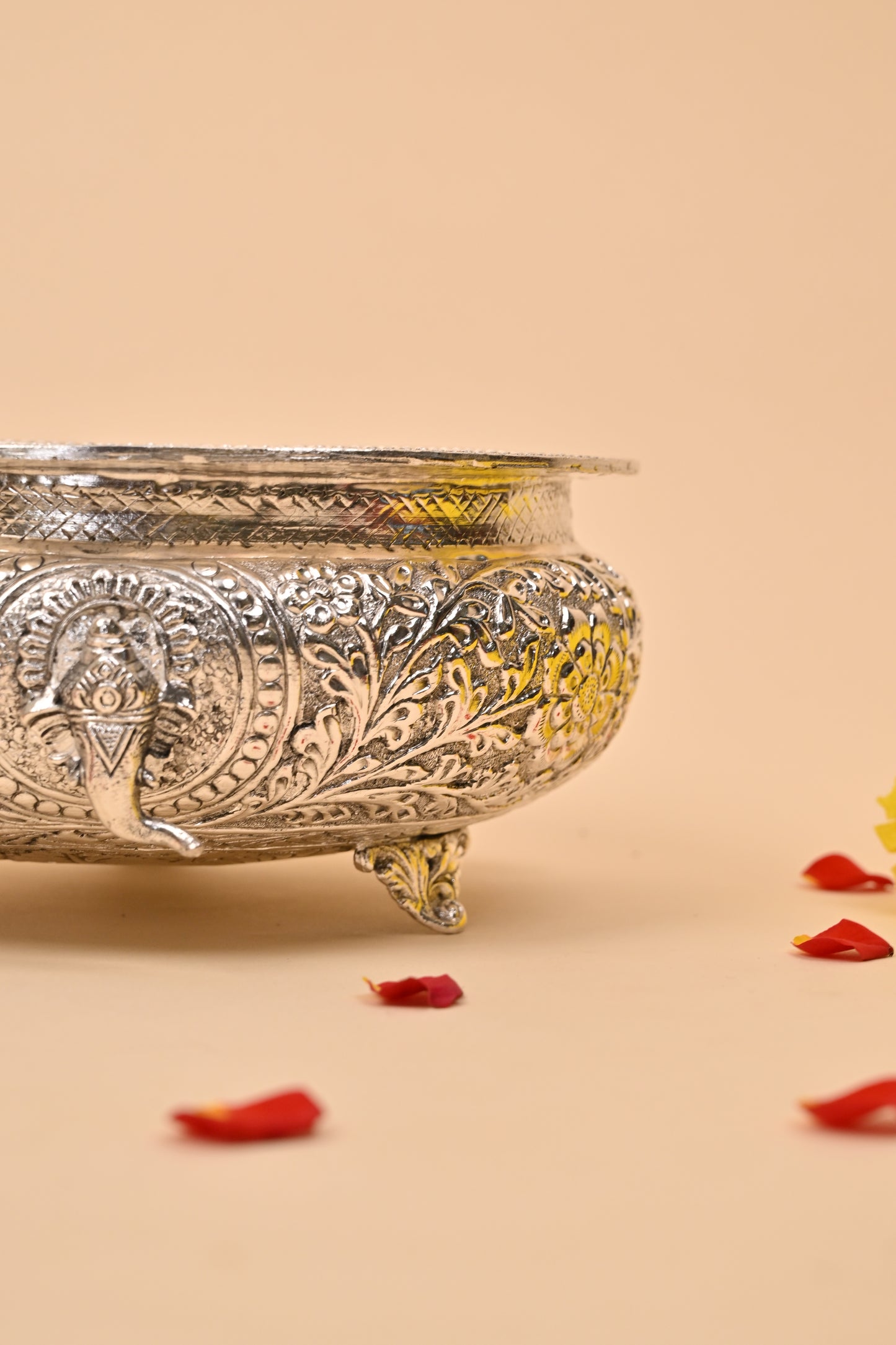 German Silver Ganesh Urli Bowl – Auspicious Festive & Home Décor