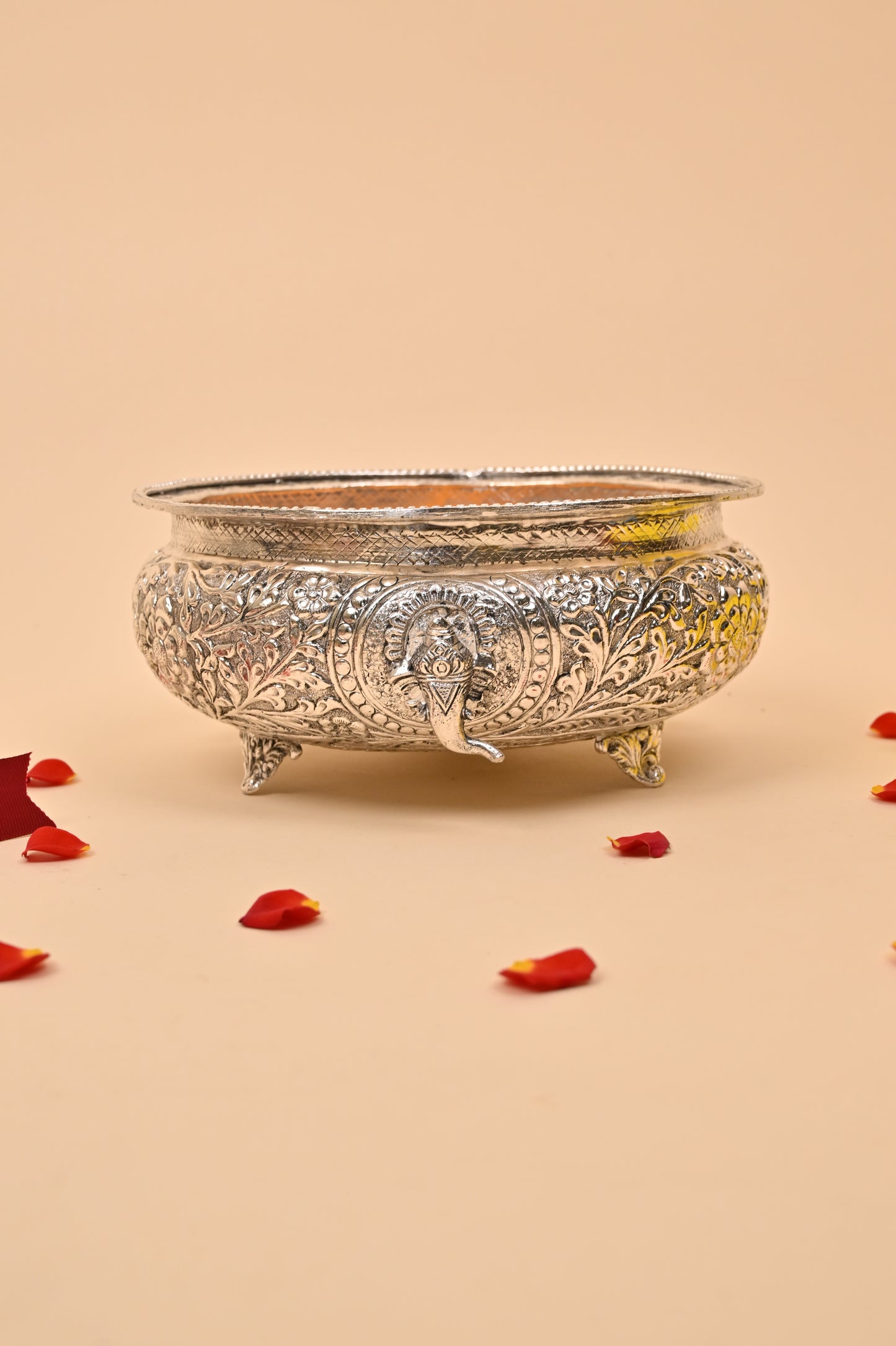 German Silver Ganesh Urli Bowl – Auspicious Festive & Home Décor