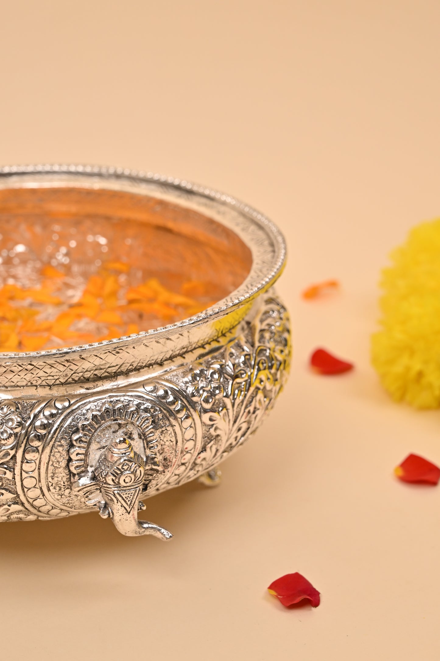 German Silver Ganesh Urli Bowl – Auspicious Festive & Home Décor