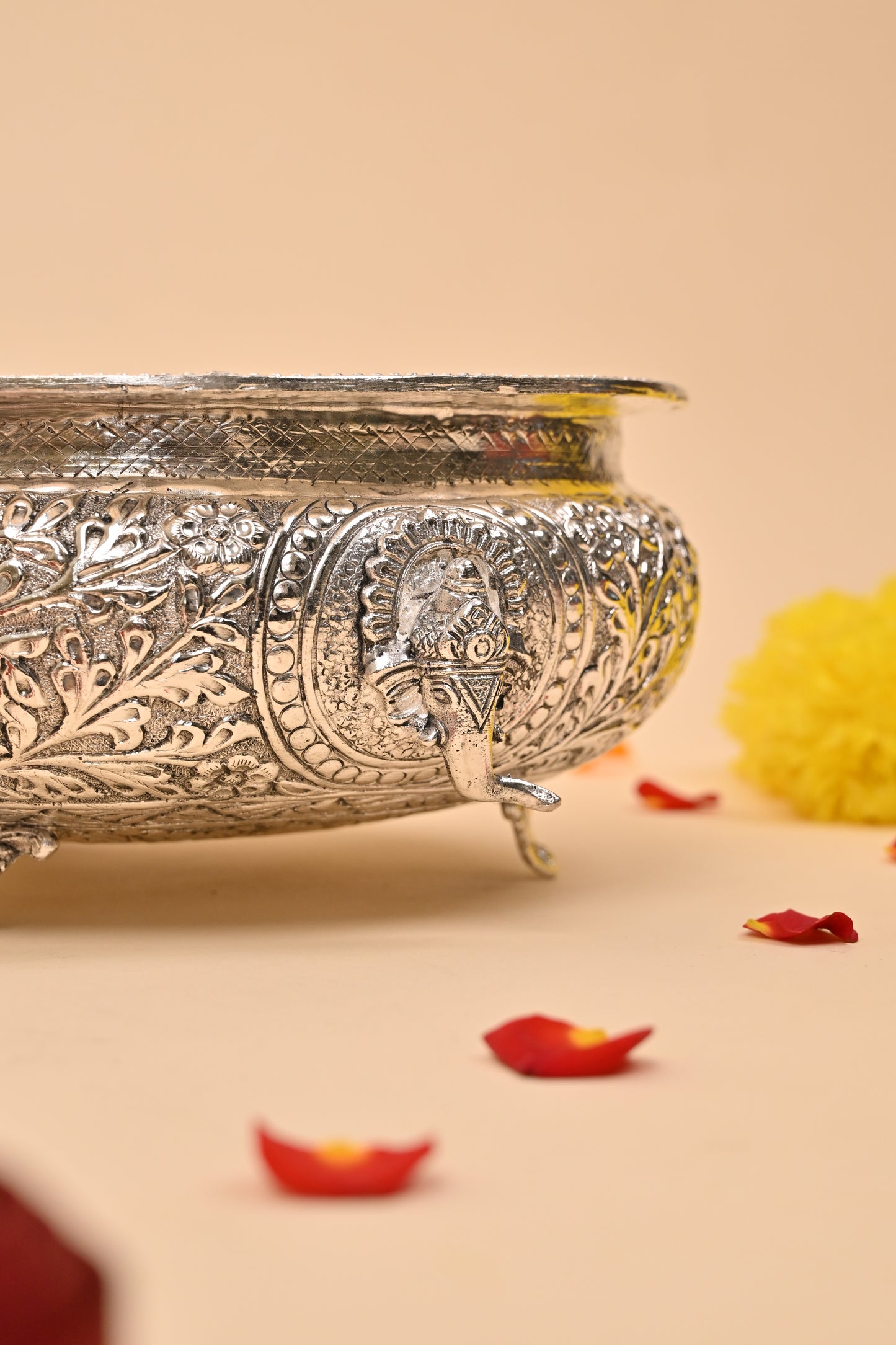 German Silver Ganesh Urli Bowl – Auspicious Festive & Home Décor
