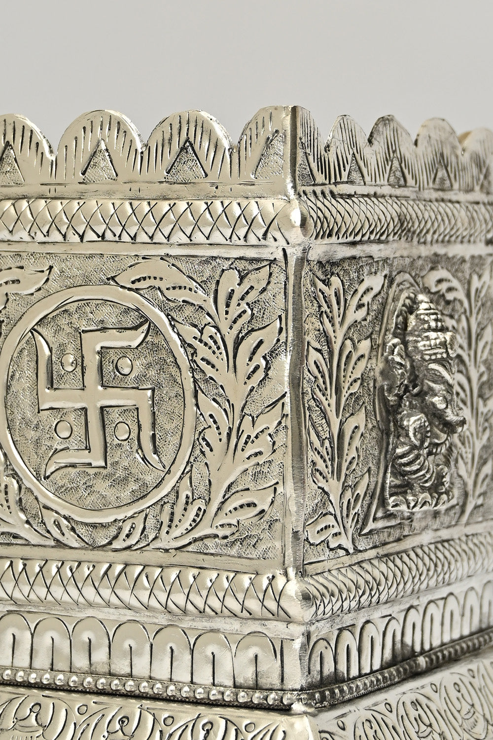 German Silver Tulsi Vase 1