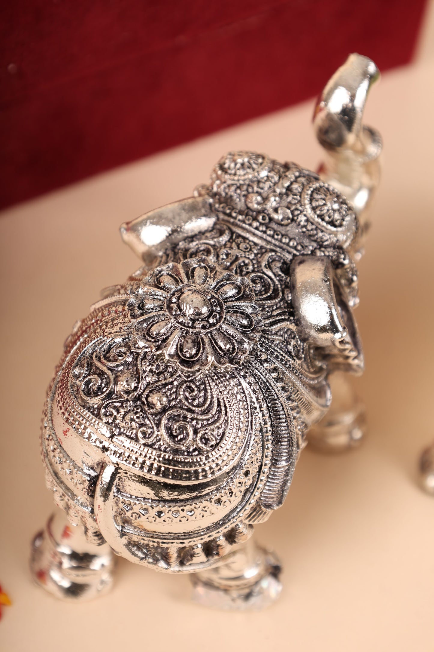 Pure Silver Elephant Idol – Traditional Gift for Weddings & Home Decor