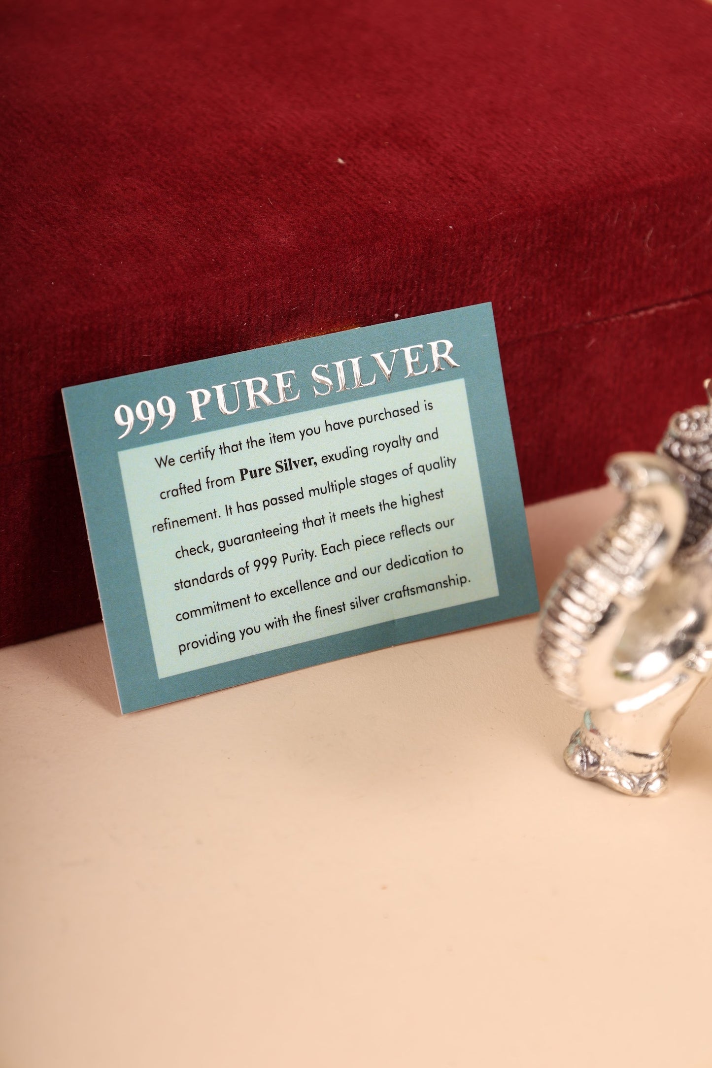 Pure Silver Elephant Idol – Traditional Gift for Weddings & Home Decor
