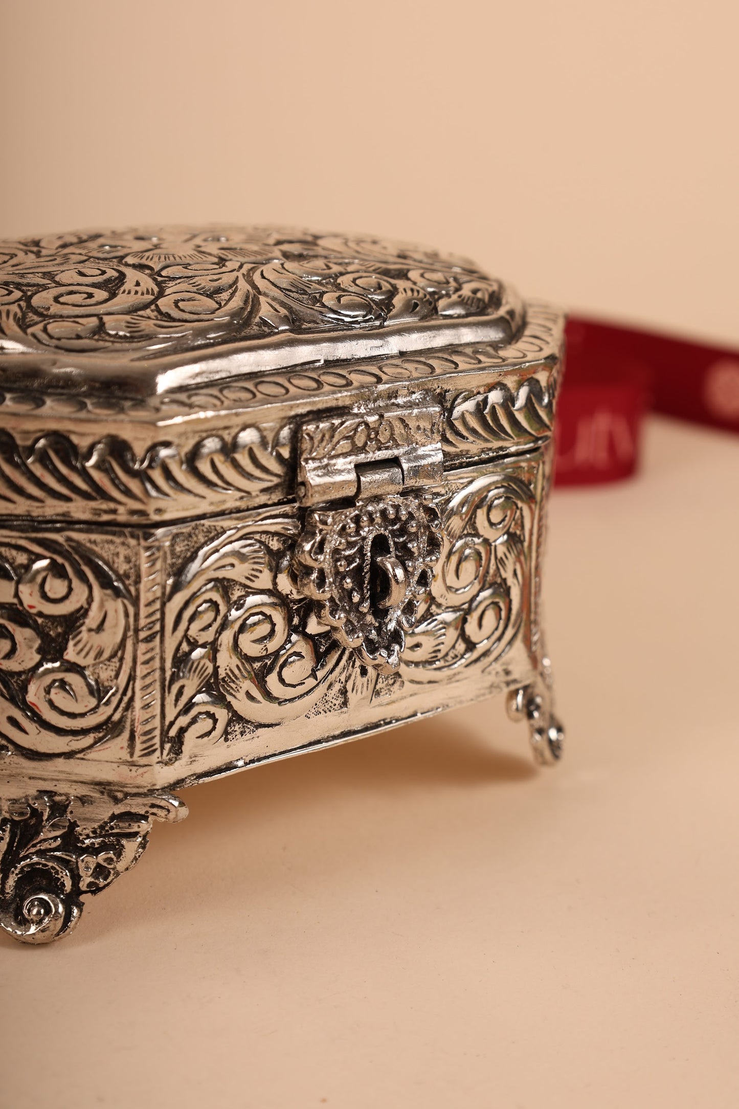 German Silver Decorative Storage Box – Handcrafted Multipurpose Silver Box for Home & Gifting