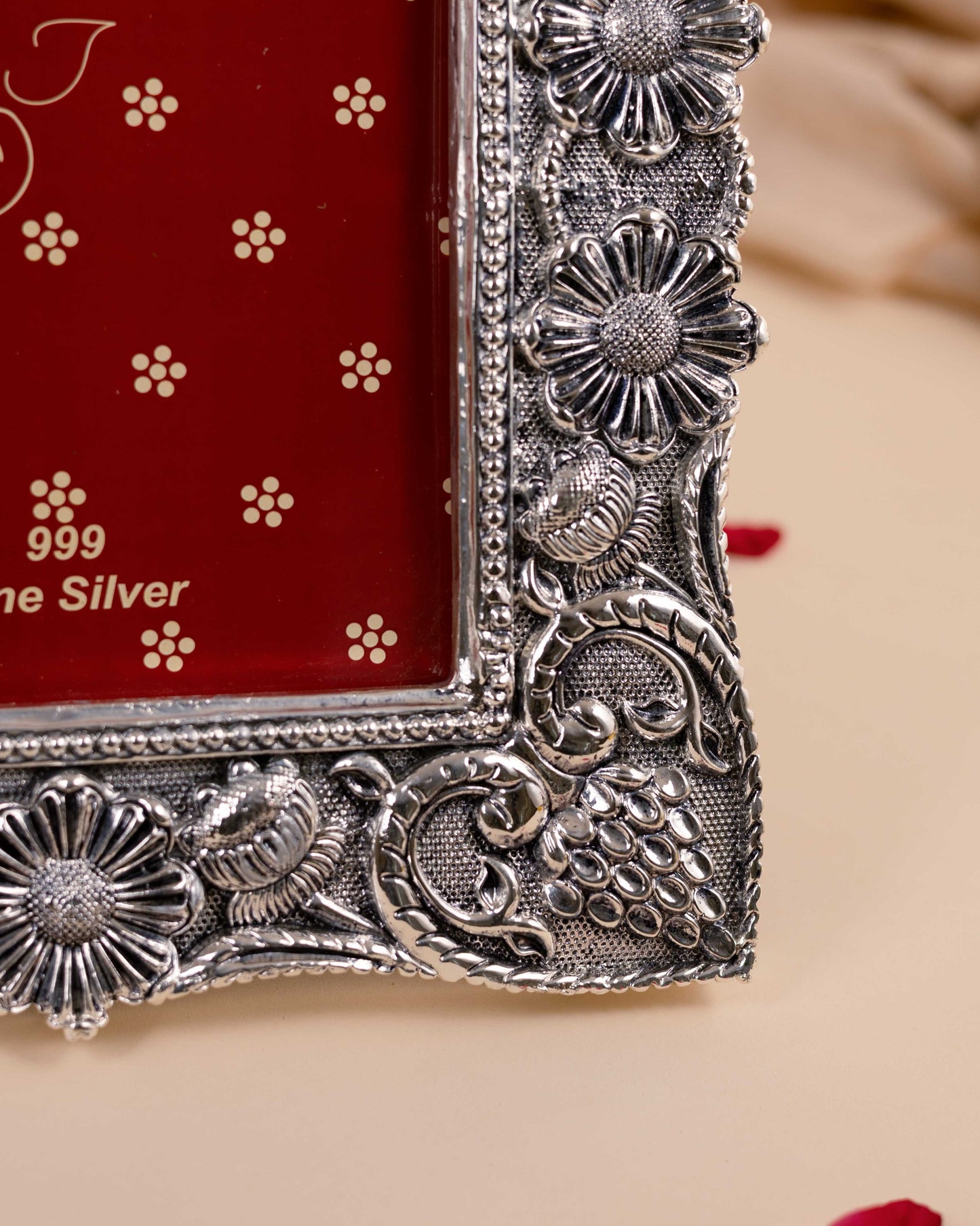Pure Silver Victorian Style Photo Frame