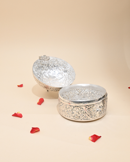 Exquisite German Silver Peacock Storage Box – Perfect for Gifting & Decoration