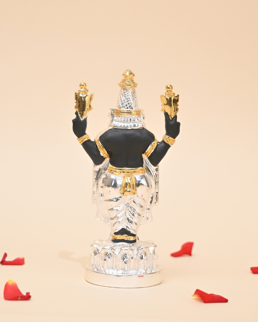 Tirupati Balaji Murti – 24K Gold & Silver Coated | Ideal for Pooja Room, Car Dashboard & Gifting