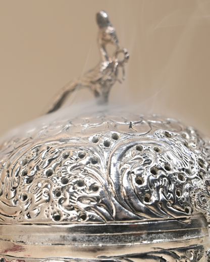 Exquisite German Silver Peacock Storage Box – Perfect for Gifting & Decoration