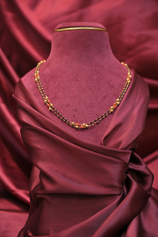 925 Sterling Silver Double Layer Gold Plated Mangalsutra