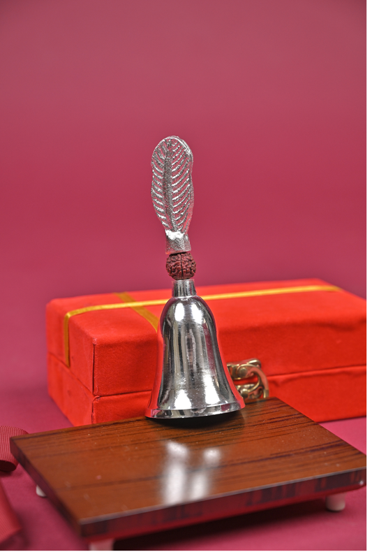 Silver Hand Bell for Pooja