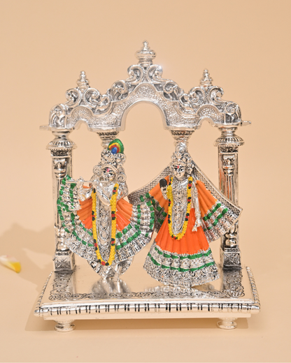 Gold Plated Radha Krishna Idol – A Divine Gift for Home Pooja & Decor