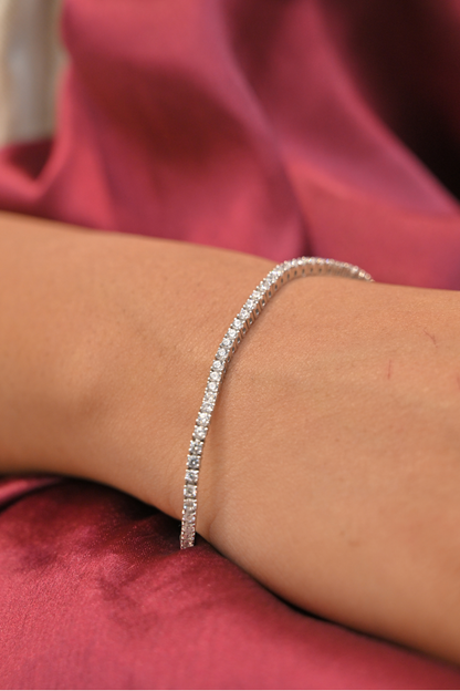 Silver CZ Tennis Bracelet