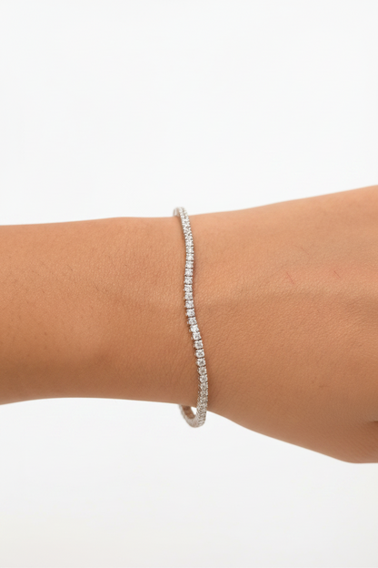 Silver CZ Tennis Bracelet