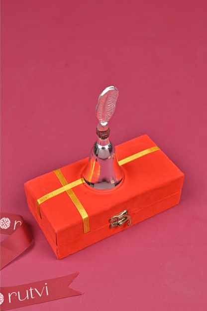 Silver Hand Bell for Pooja