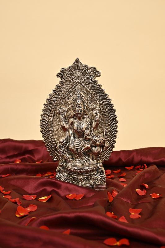 German Silver Laxmi Idol – Goddess Lakshmi Statue for Wealth, Prosperity & Pooja Decor
