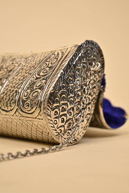German Silver Women’s Purse – Handcrafted Ethnic Clutch for Festive & Wedding Occasions