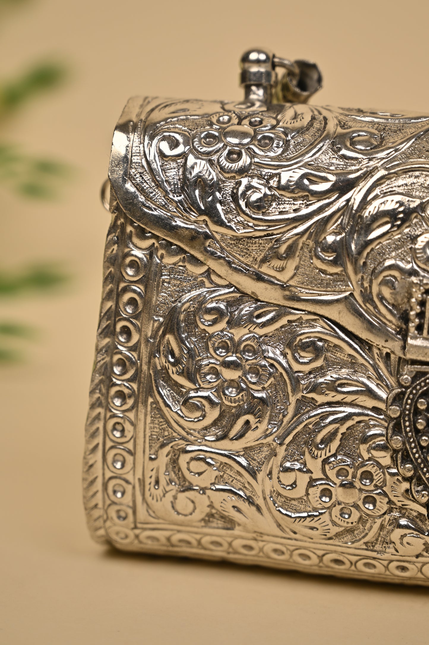 German Silver Women’s Purse – Handcrafted Traditional Clutch for Festive & Wedding Occasions