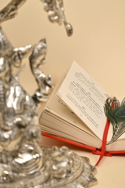 Ganesh Under Tree Idol – German Silver Vighnaharta Sculpture for Home Temple & Auspicious Gifting