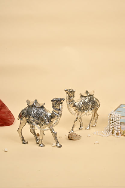Decorative Camel Showpiece – Handcrafted German Silver Home Décor Sculpture
