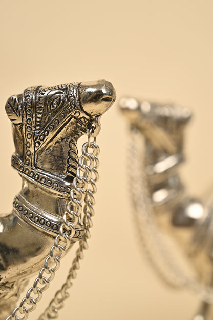 Decorative Camel Showpiece – Handcrafted German Silver Home Décor Sculpture