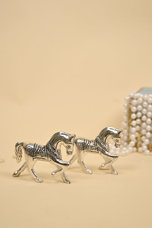 Handcrafted German Silver Horse Showpiece – Small, Medium & Large Sizes