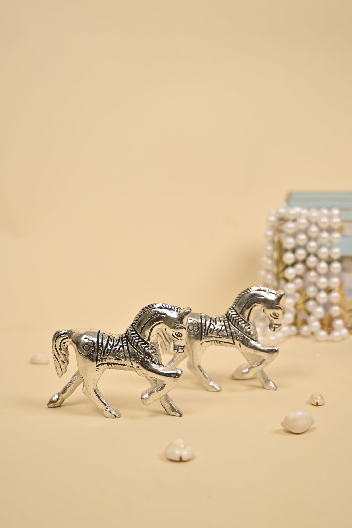 Handcrafted German Silver Horse Showpiece – Small, Medium & Large Sizes