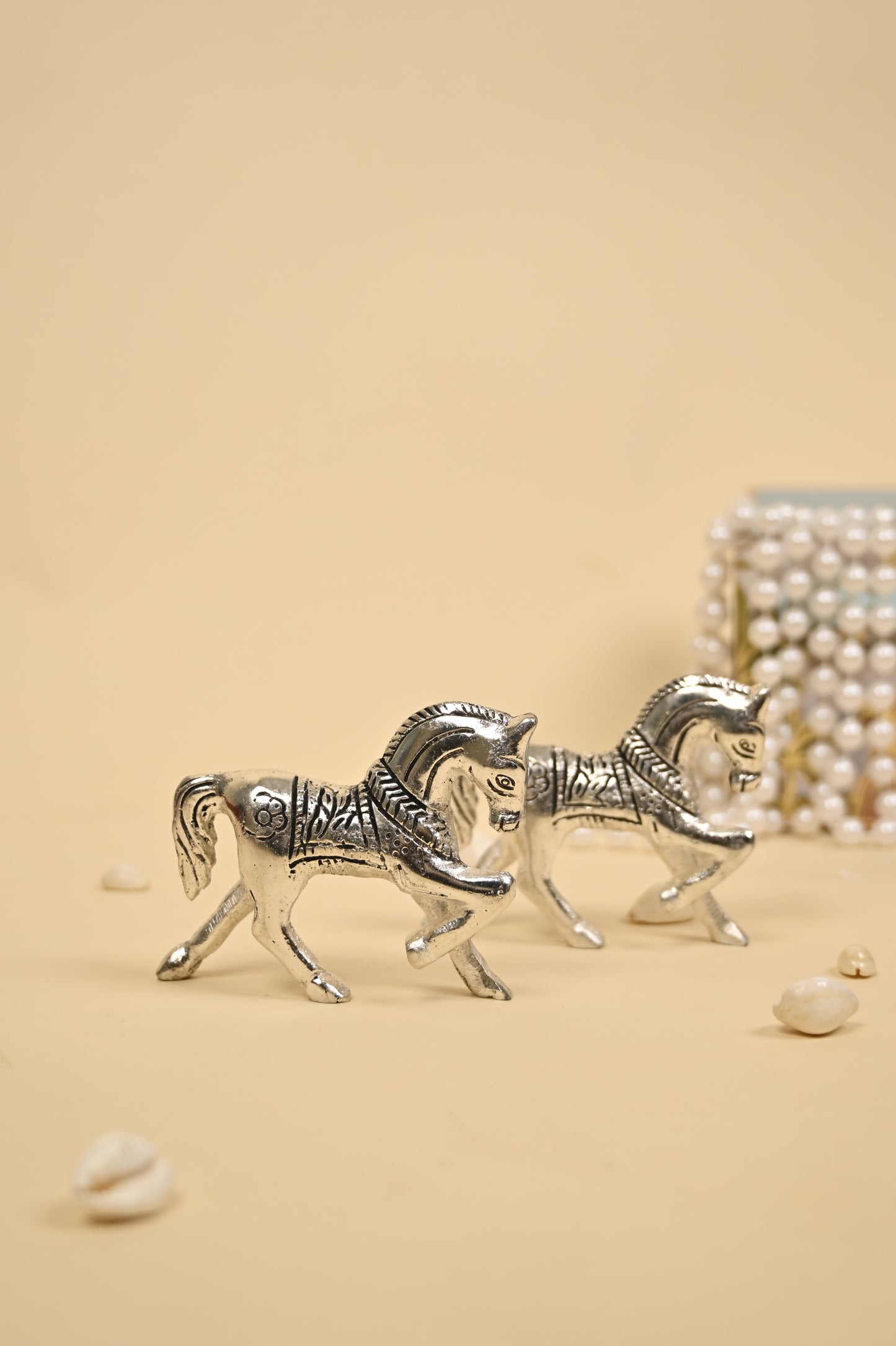 Handcrafted German Silver Horse Showpiece – Small, Medium & Large Sizes