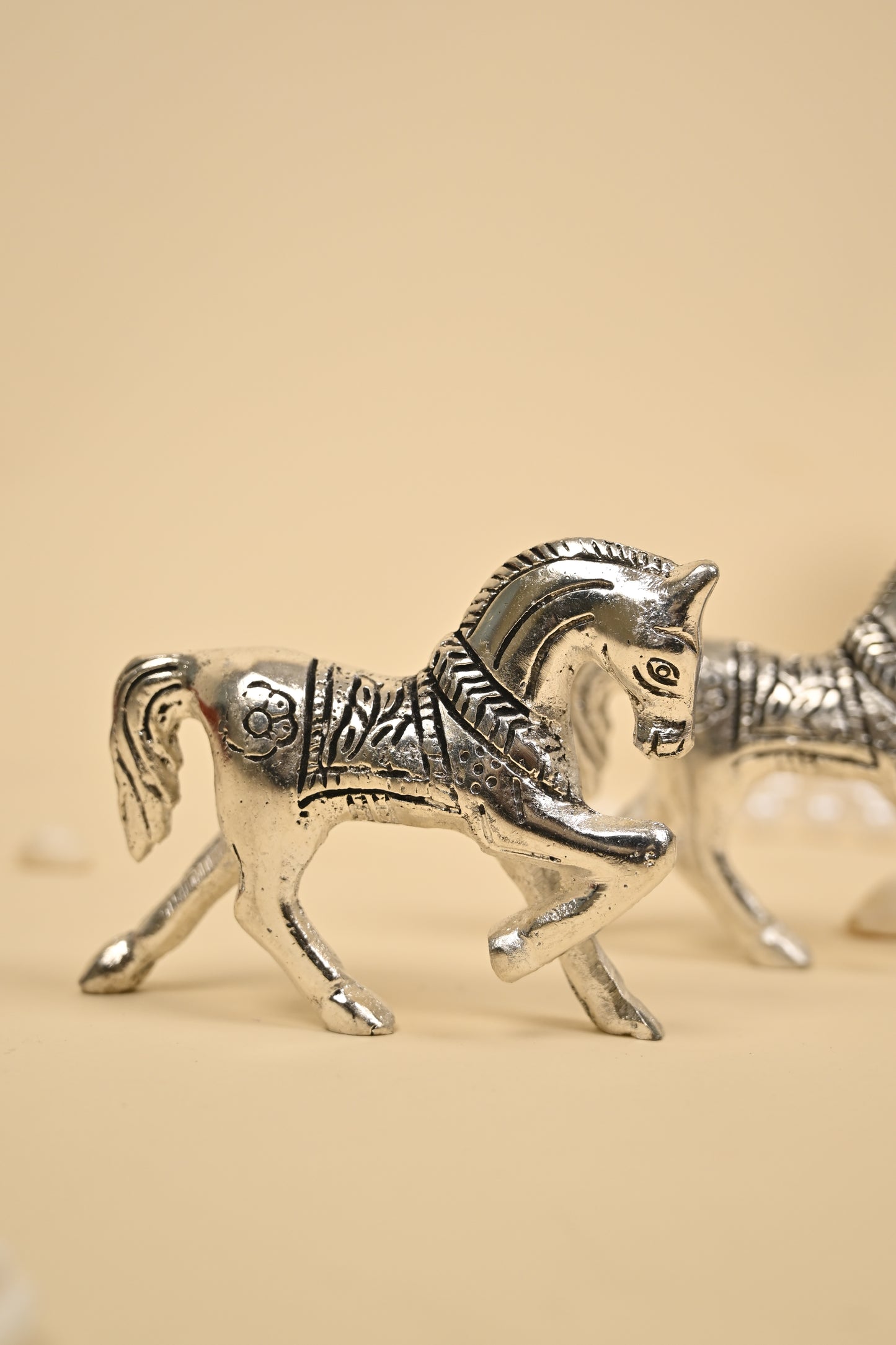 Handcrafted German Silver Horse Showpiece – Small, Medium & Large Sizes