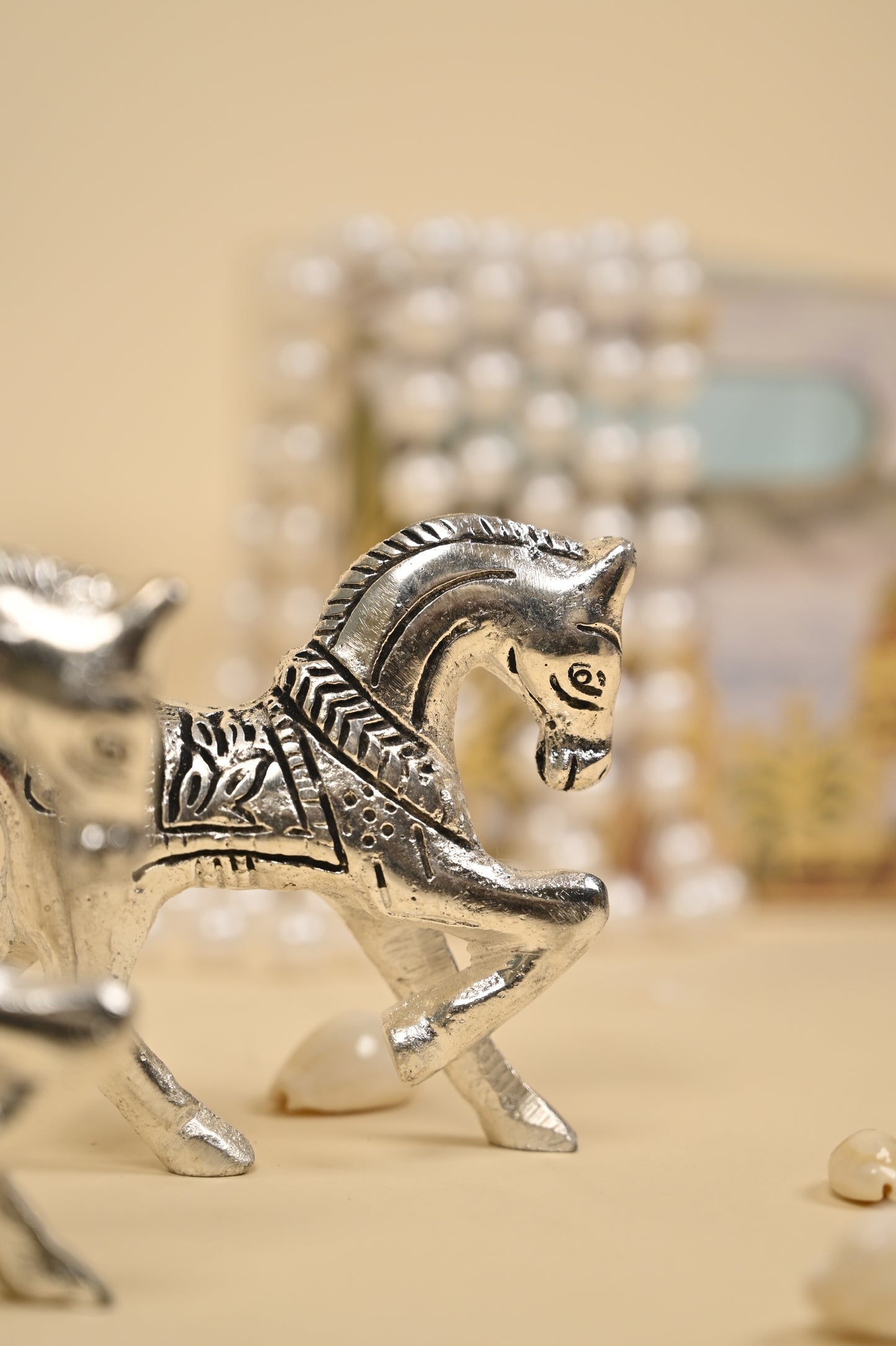 Handcrafted German Silver Horse Showpiece – Small, Medium & Large Sizes