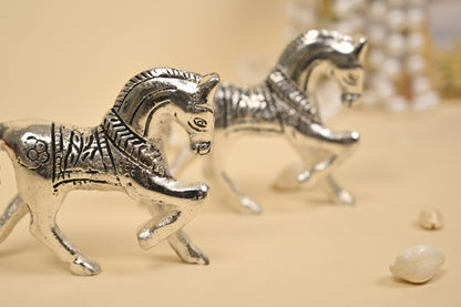 Handcrafted German Silver Horse Showpiece – Small, Medium & Large Sizes
