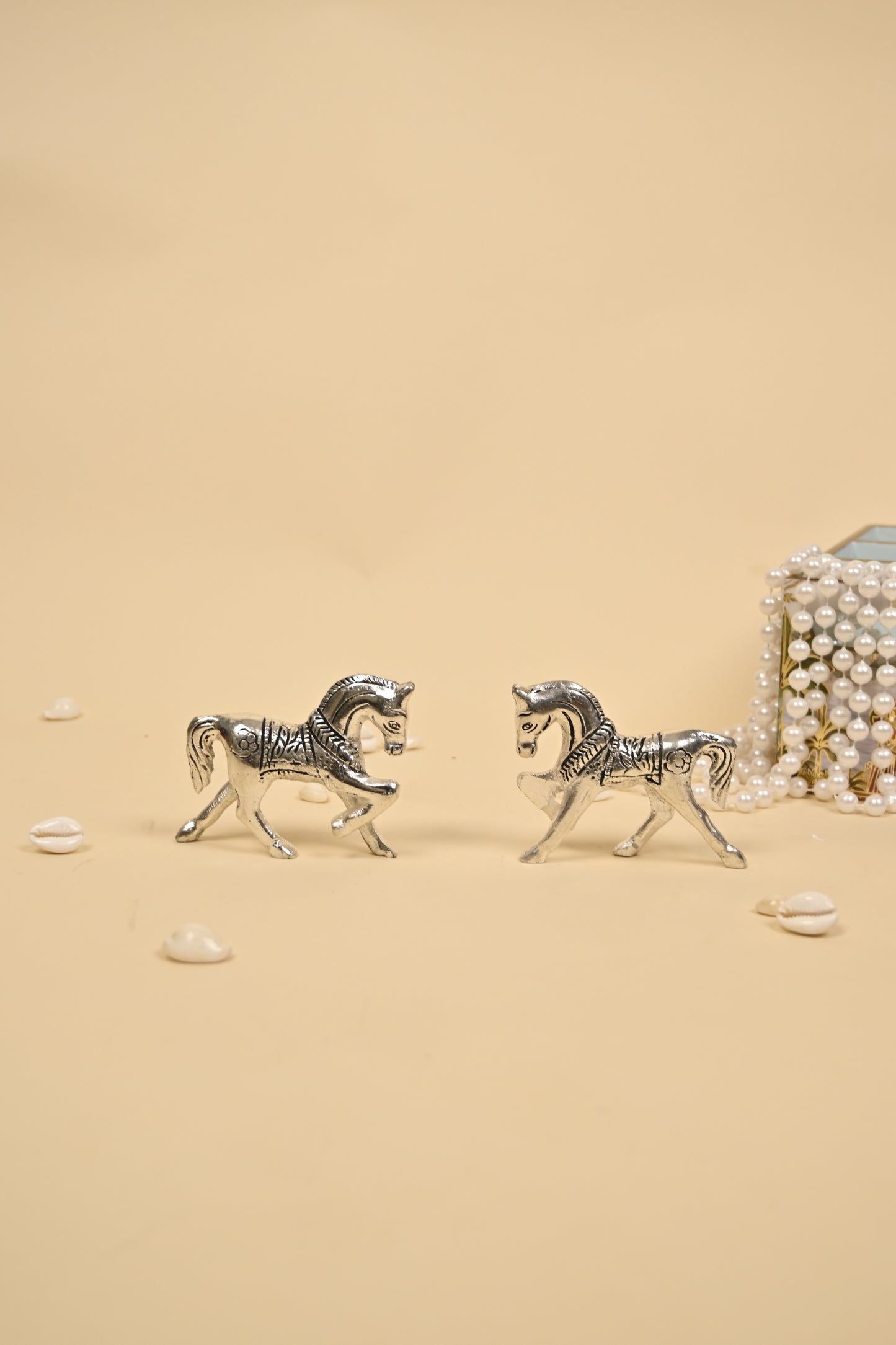 Handcrafted German Silver Horse Showpiece – Small, Medium & Large Sizes