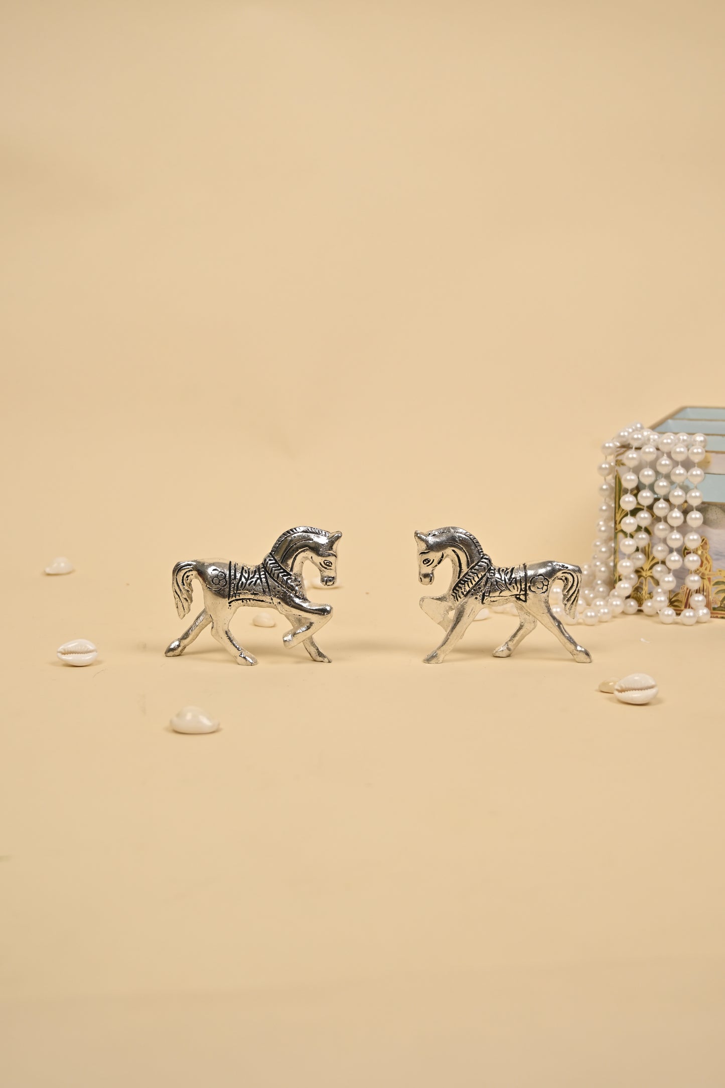 Handcrafted German Silver Horse Showpiece – Small, Medium & Large Sizes