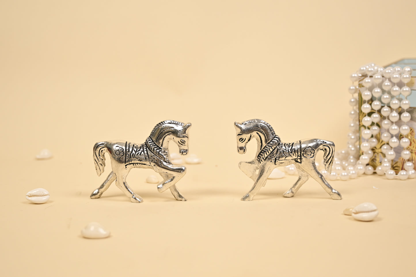 Handcrafted German Silver Horse Showpiece – Small, Medium & Large Sizes