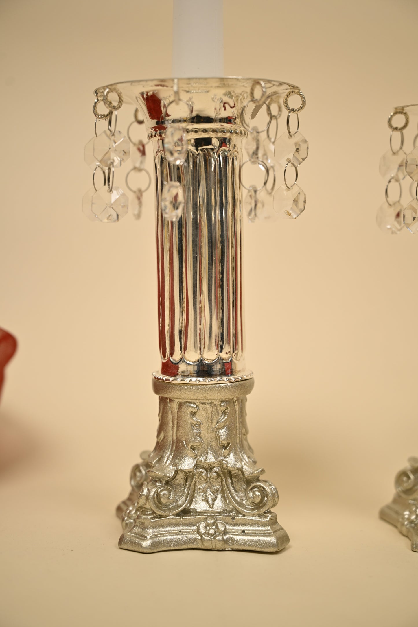 Handcrafted German Silver Candle Holder – Elegant Home & Festive Decor