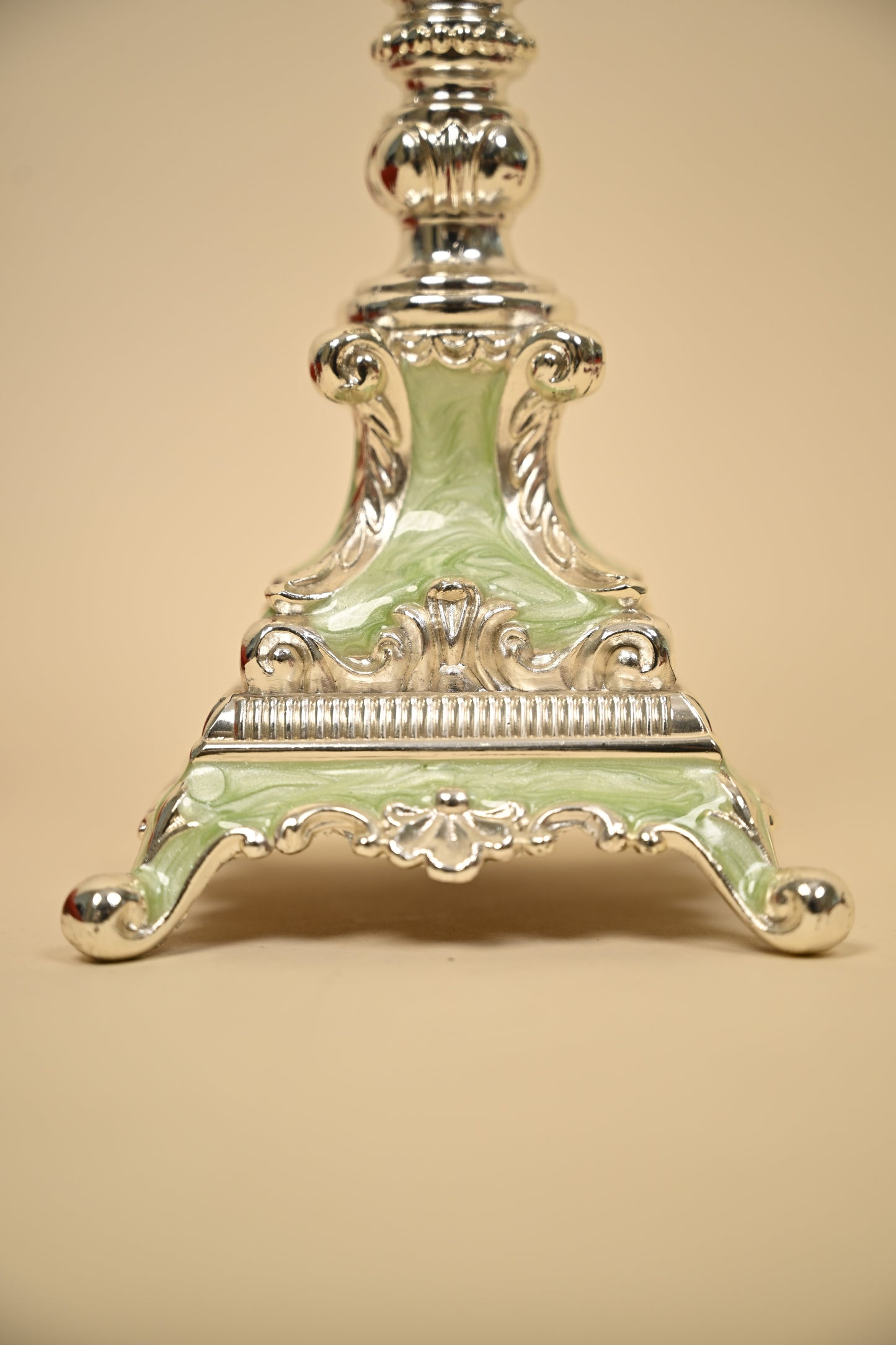 Handcrafted German Silver Candle Holder – Classic Decor for Festive & Home Lighting