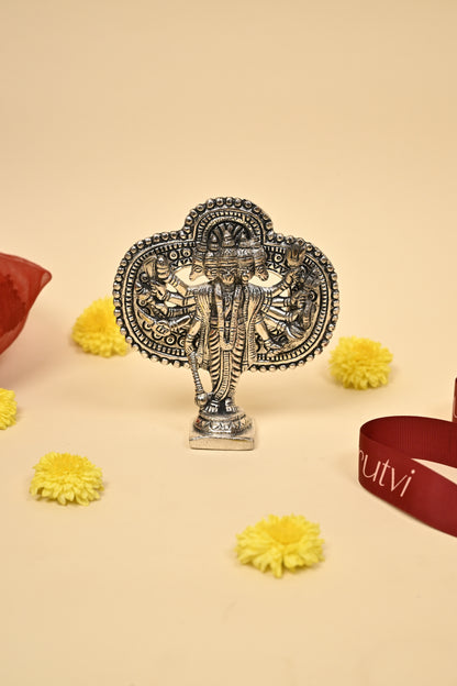 German Silver Lord Hanuman Idol – Powerful Divine Protector for Home & Pooja Room
