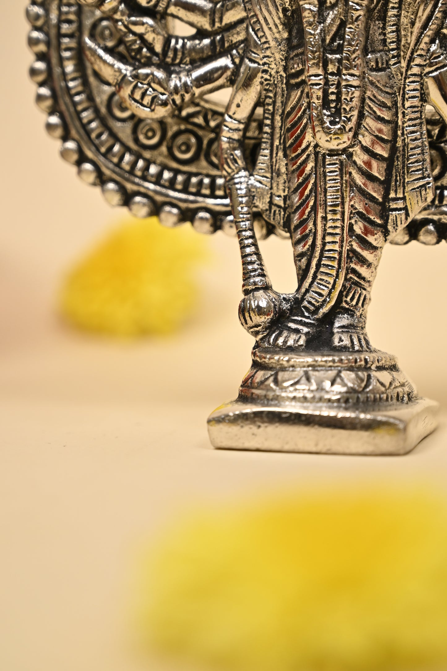 German Silver Lord Hanuman Idol – Powerful Divine Protector for Home & Pooja Room