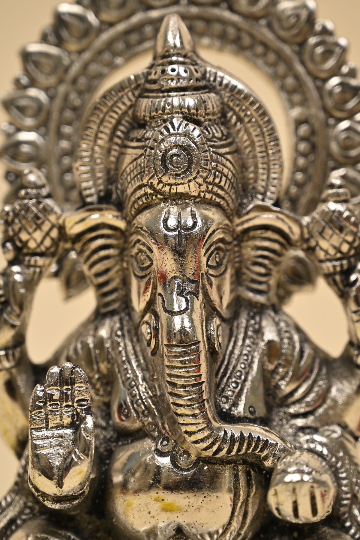 german silver lord ganesh idol – auspicious vinayaka for pooja room & festive gifting